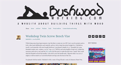 Desktop Screenshot of bushwoodworking.com