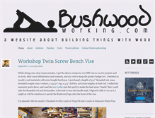 Tablet Screenshot of bushwoodworking.com